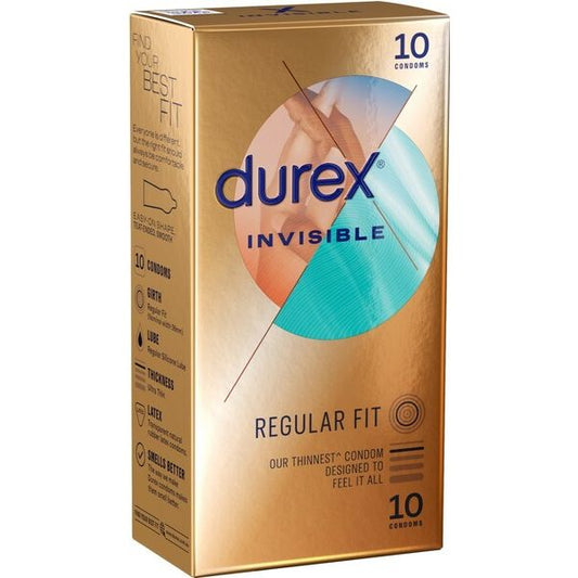 Durex - Invisible 10 Pack Regular Fit | Condoms