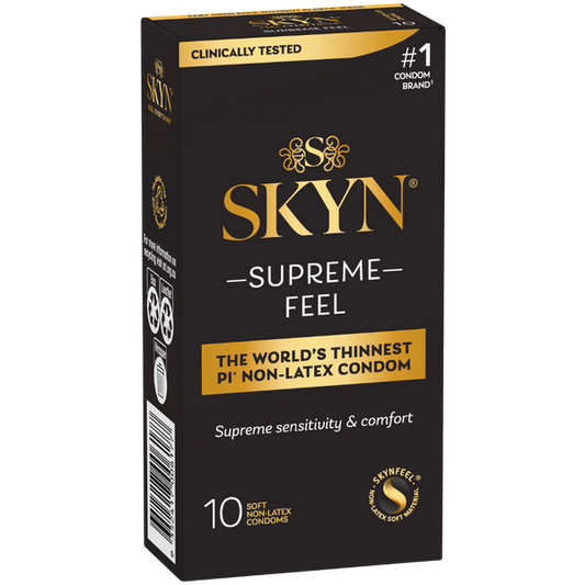 LifeStyles – 10 Pack SKYN Supreme Feel | Non-Latex Condoms