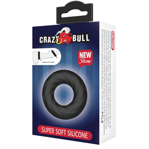 Pretty Love - Crazy Bull Super Soft Silicone Cockring - Twist | Cock Ring