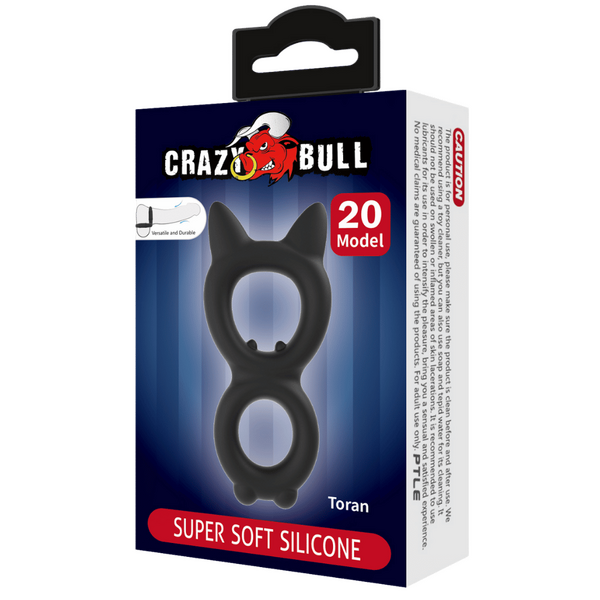 Pretty Love - Crazy Bull Super Soft Silicone Cockring - Toran | Cock& Ball Ring