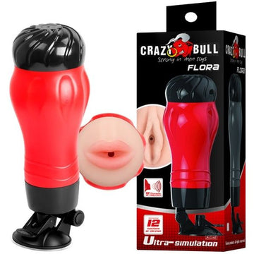Pretty Love - Crazy Bull Flora Mouth | Vibrating Male Masturbator