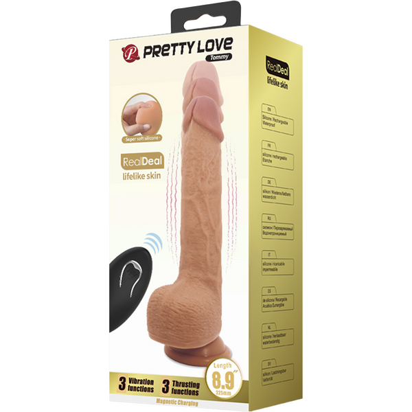 Pretty Love - Tommy | Rechargeable Thrusting Dong