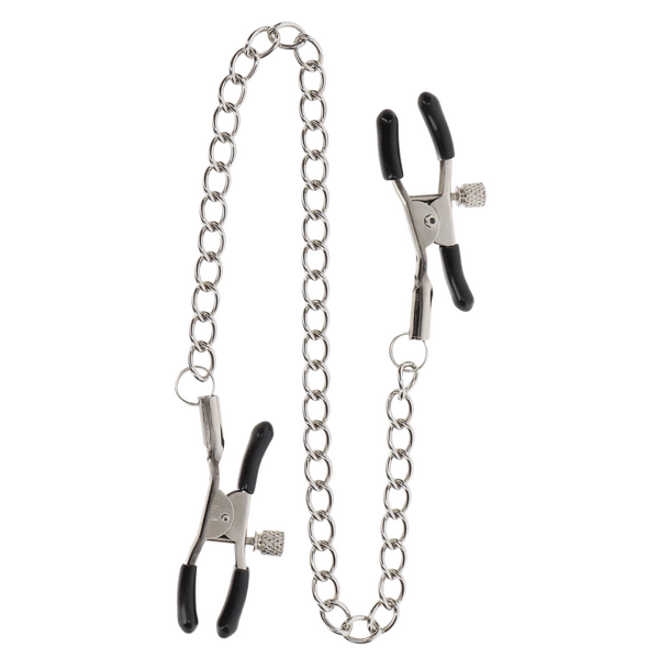 Scala – Taboom Nipple Play Adjustable Clamps With Chain | Nipple Play Accessory
