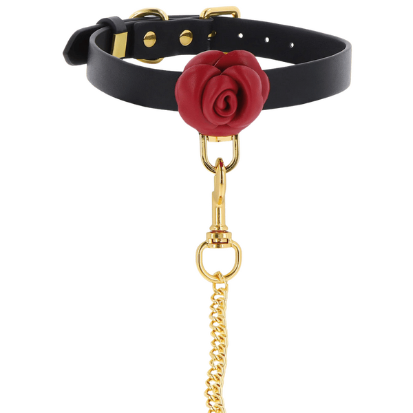 Scala – Taboom Wild Roses Collar & Leash | BDSM Collar & Leash