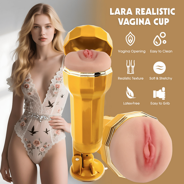 Mx – Lara | Realistic Vagina Vibrating Cup