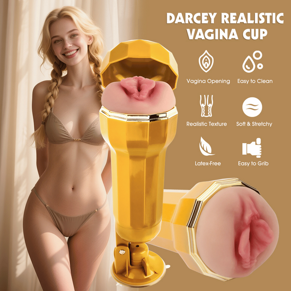 Mx – Darcey | Realistic Vagina Vibrating Cup