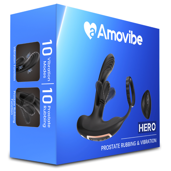 Amovibe - Hero Prostate Rubbing & Vibration Massager | Prostate Vibe