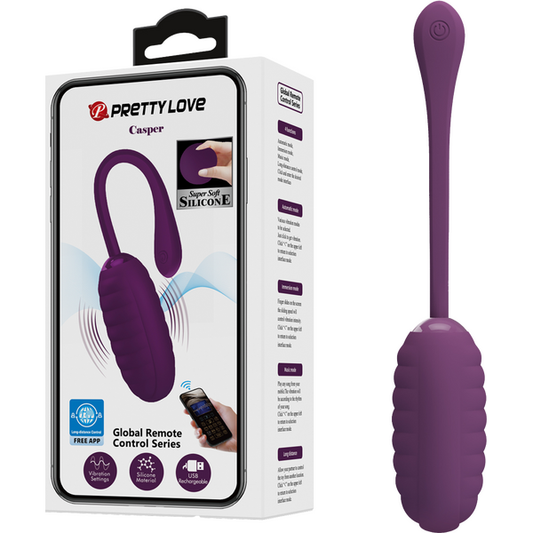 Pretty Love - Global Remote Control Series Casper | App-Controlled Vibrating Egg