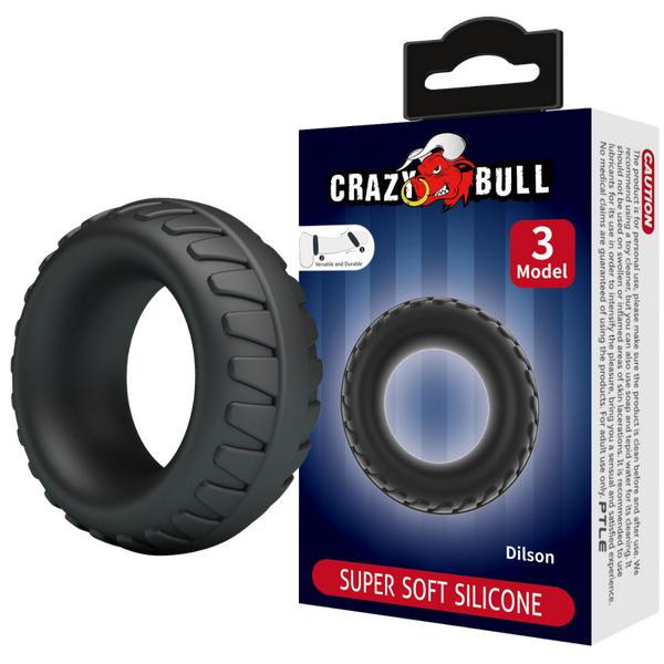 Pretty Love - Crazy Bull Super Soft Silicone Cockring - Dilson | Cock Ring