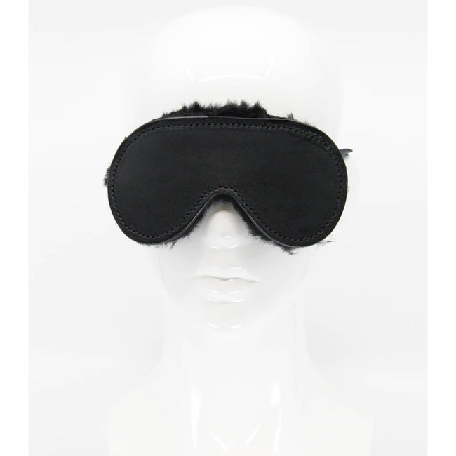 Love In Leather - Australian Sheepskin Lined Blindfold | Purple
