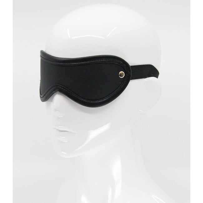 Love In Leather - Leather Blindfold | Gold
