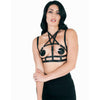 Love In Leather - Harness Top w/ Pentagram Design | Black