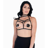 Love In Leather - Harness Bralette w/ Intricate Details  | One Size