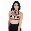 Love In Leather - Harness Bralette w/ Intricate Details  | One Size