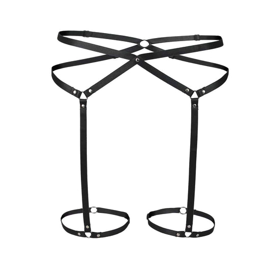 Love In Leather - Leg Harness w/ Intricate Details | One Size