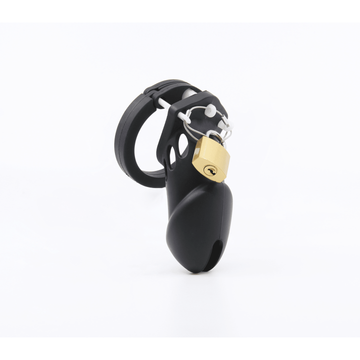 Love In Leather - Silicone Cock Cage | Long Black