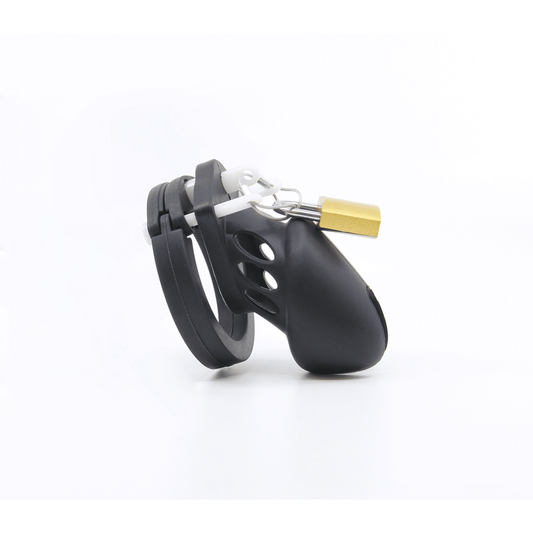 Love In Leather - Silicone Cock Cage | Short Black