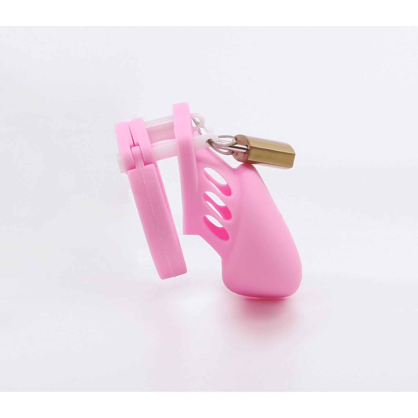 Love In Leather - Silicone Cock Cage | Short Pink