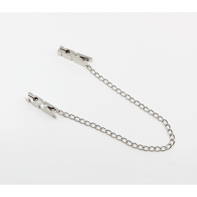 Love In Leather - Chain Joined Nipple Clamps | Peg Style (Advanced)