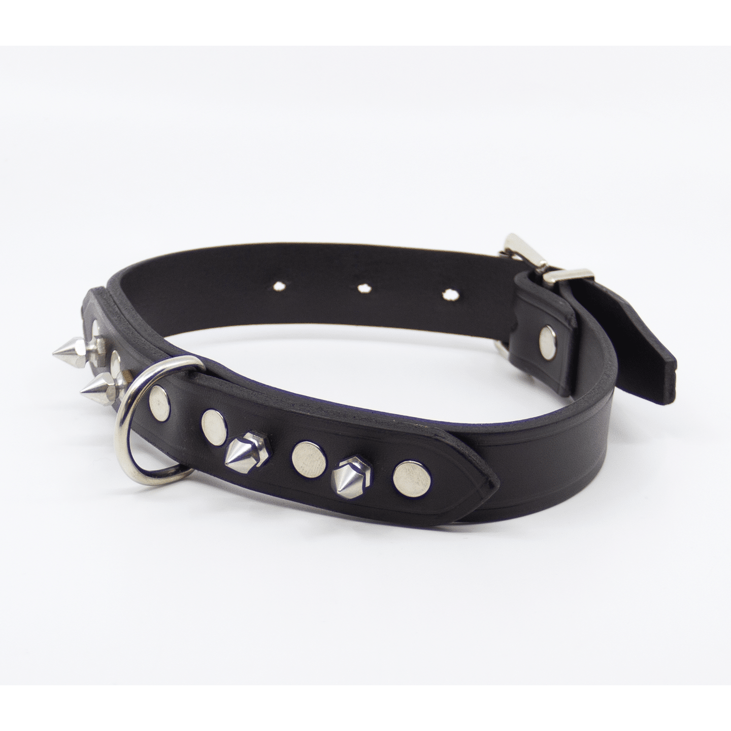 Love In Leather - 12mm Spiked Leather Collar | Australian Made