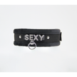 Love In Leather - Diamante Sexy Collar | Black
