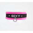 Love In Leather - Diamante Sexy Collar | Pink