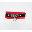 Love In Leather - Diamante Sexy Collar | Red