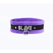 Love In Leather - Diamante Slave Collar | Purple