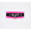 Love In Leather - Diamante Slut Collar | Pink