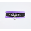 Love In Leather - Diamante Slut Collar | Purple