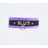 Love In Leather - Diamante Slut Collar | Purple