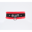 Love In Leather - Diamante Slut Collar | Red