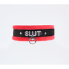 Love In Leather - Diamante Slut Collar | Red