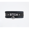 Love In Leather - Diamante Bitch Collar | Black