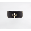Love In Leather - Leather Collar w/ Lockable Buckle | Gold
