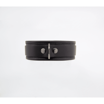 Love In Leather - Leather Collar w/ Lockable Buckle | Pewter