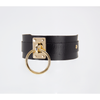 Love In Leather - Leather Collar w/ Buckle Closure | Gold
