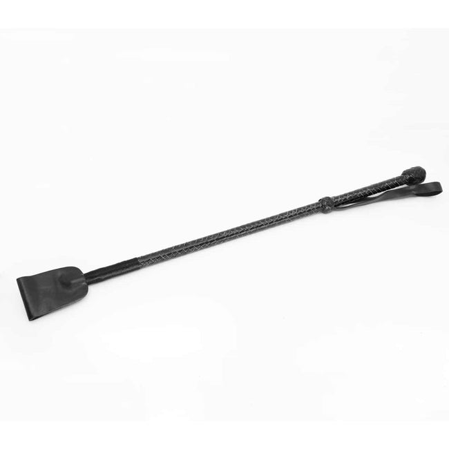 Love In Leather - Genuine Leather Braided Riding Crop | Black