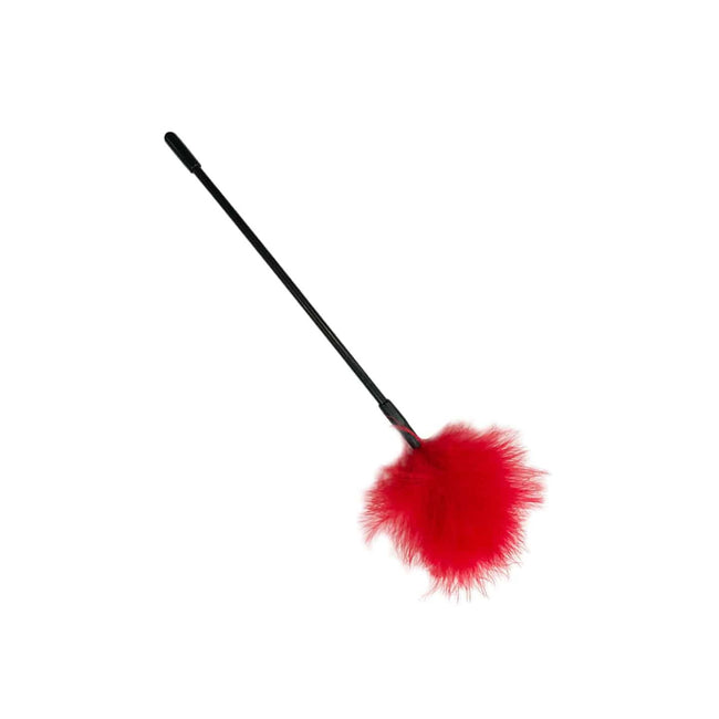 Love In Leather - Basic Feather Tickler | Red
