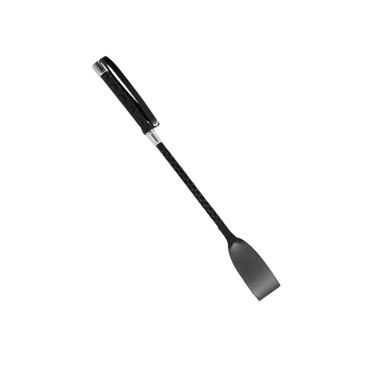 Love In Leather - Mini Braided Satin Detail Crop With Wrist Strap | Silver