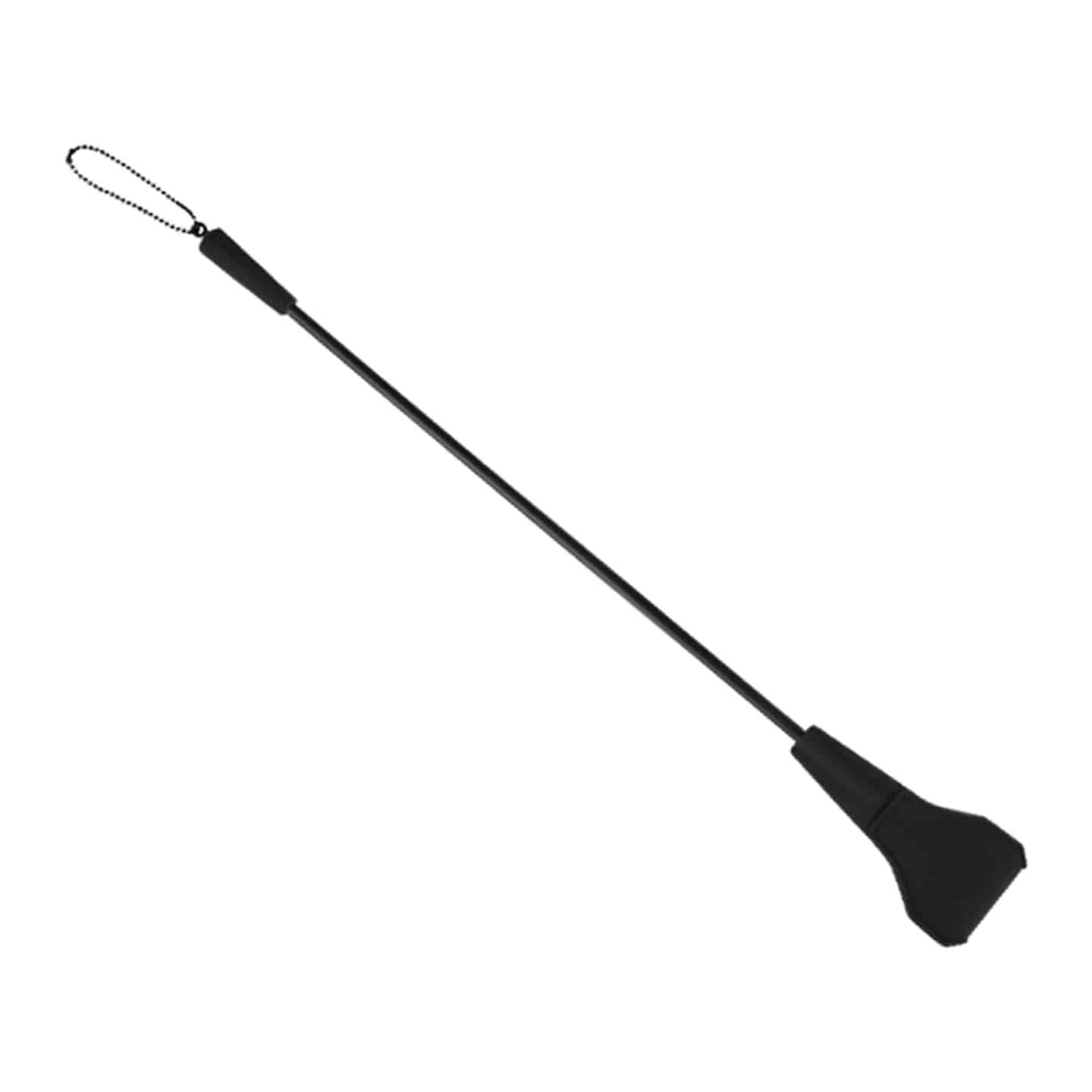 Love In Leather - Riding Crop With Silicone Tag | Black
