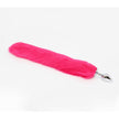 Love In Leather - Foxtail Butt Plug | Small Pink