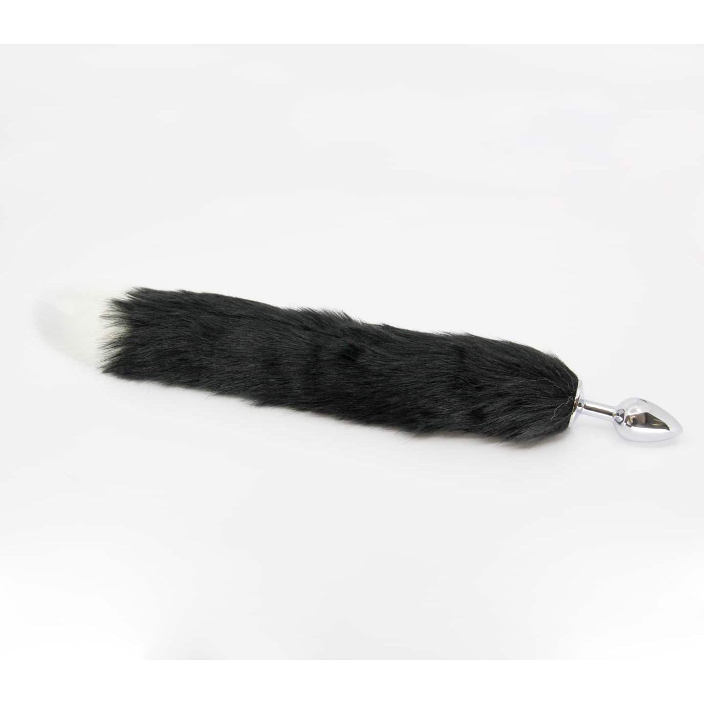 Love In Leather - Foxtail Butt Plug | Medium Black