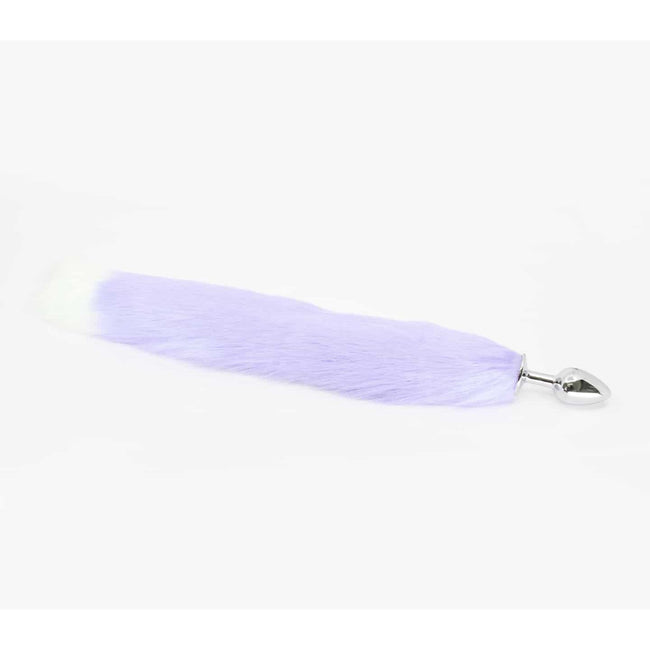 Love In Leather - Foxtail Butt Plug | Small Lilac