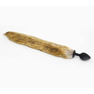 Love In Leather - Foxtail Butt Plug | Large Brown