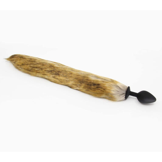 Love In Leather - Foxtail Butt Plug | Small Brown