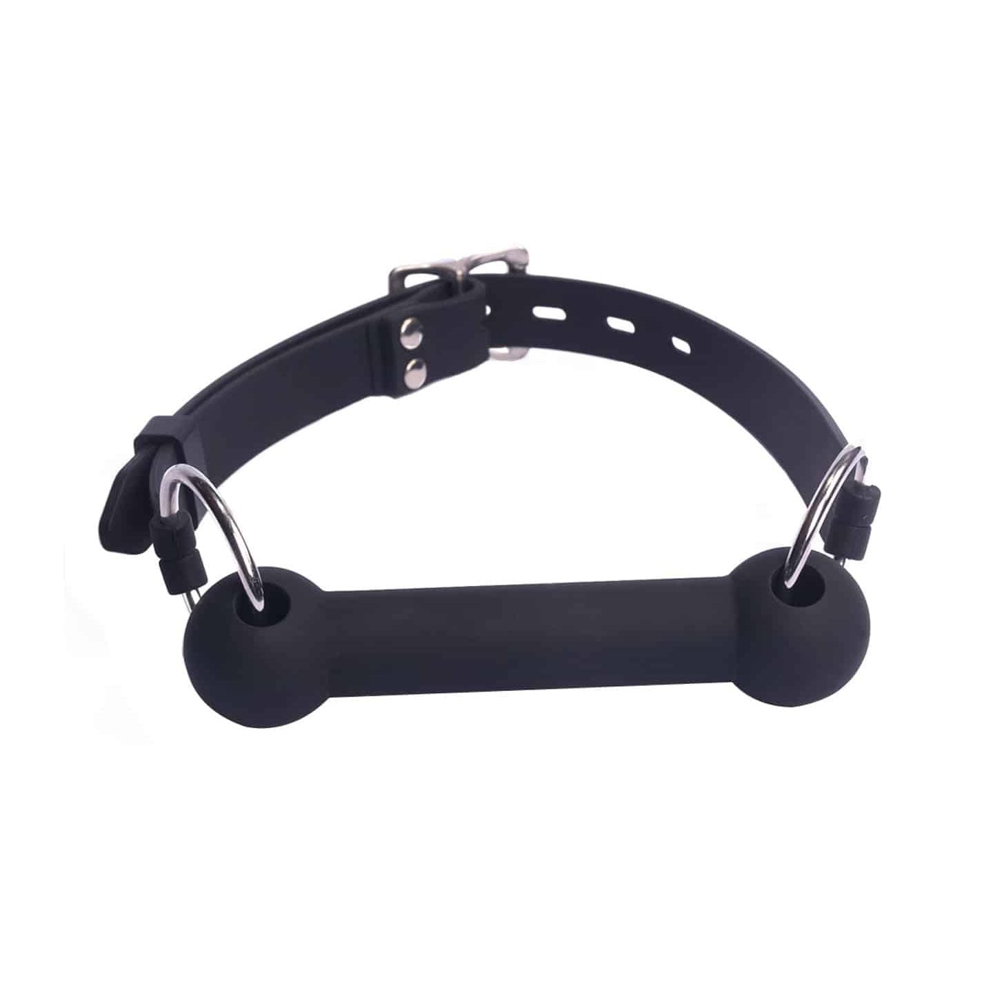 Love In Leather - Silicone Bite Gag | Black