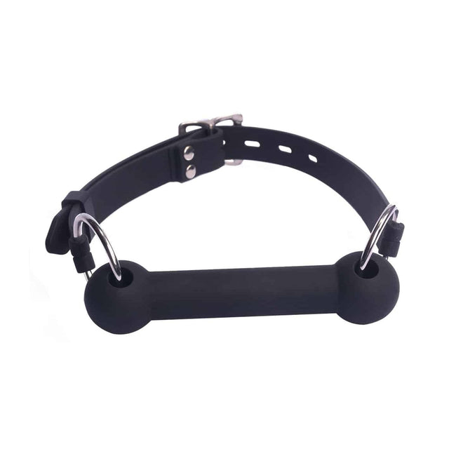 Love In Leather - Silicone Bite Gag | Black