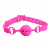 Love In Leather - Silicone Gag With Petite Breathable Ball | Pink