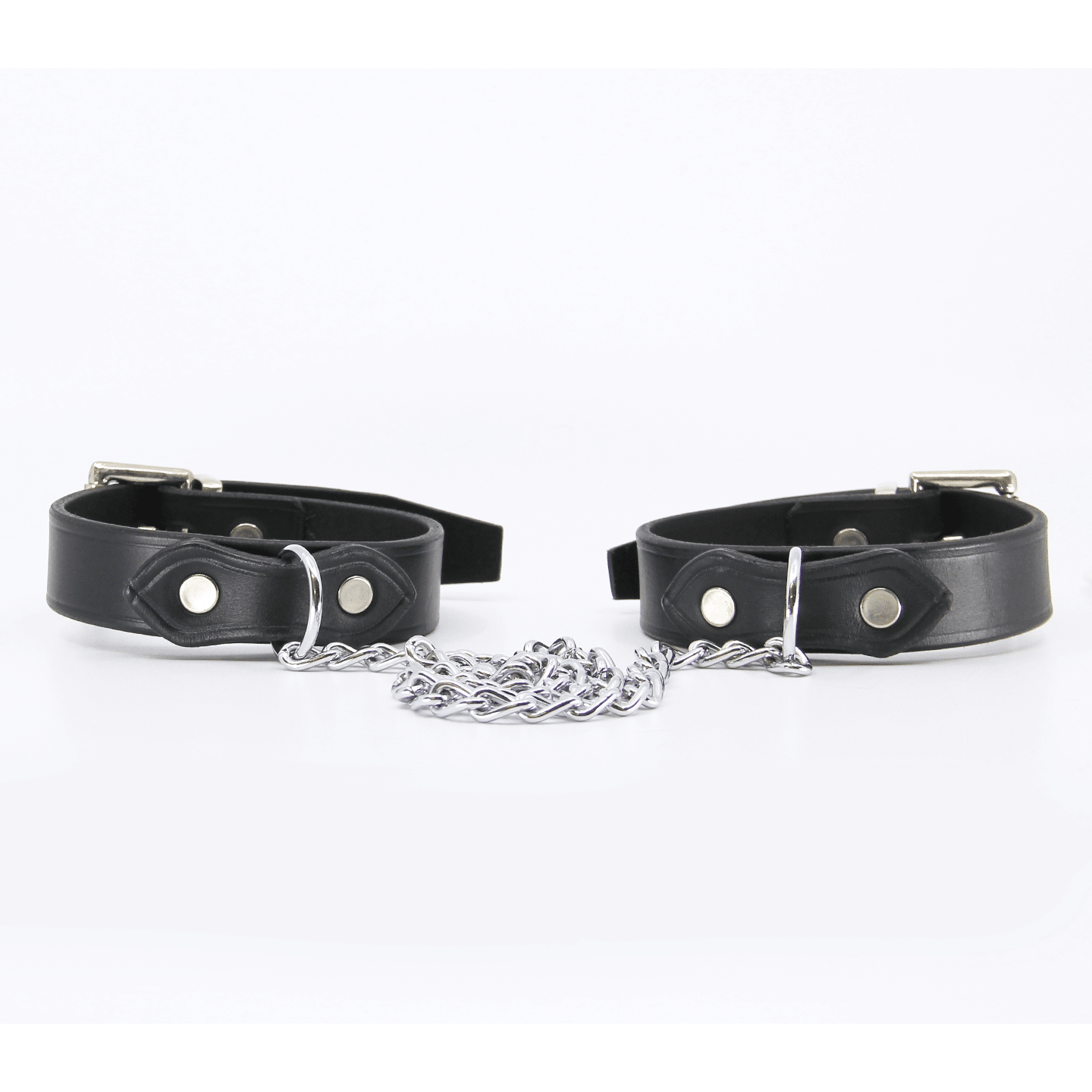 Love In Leather - Long Chain Join Leather Wrist Restraints | Australian Made